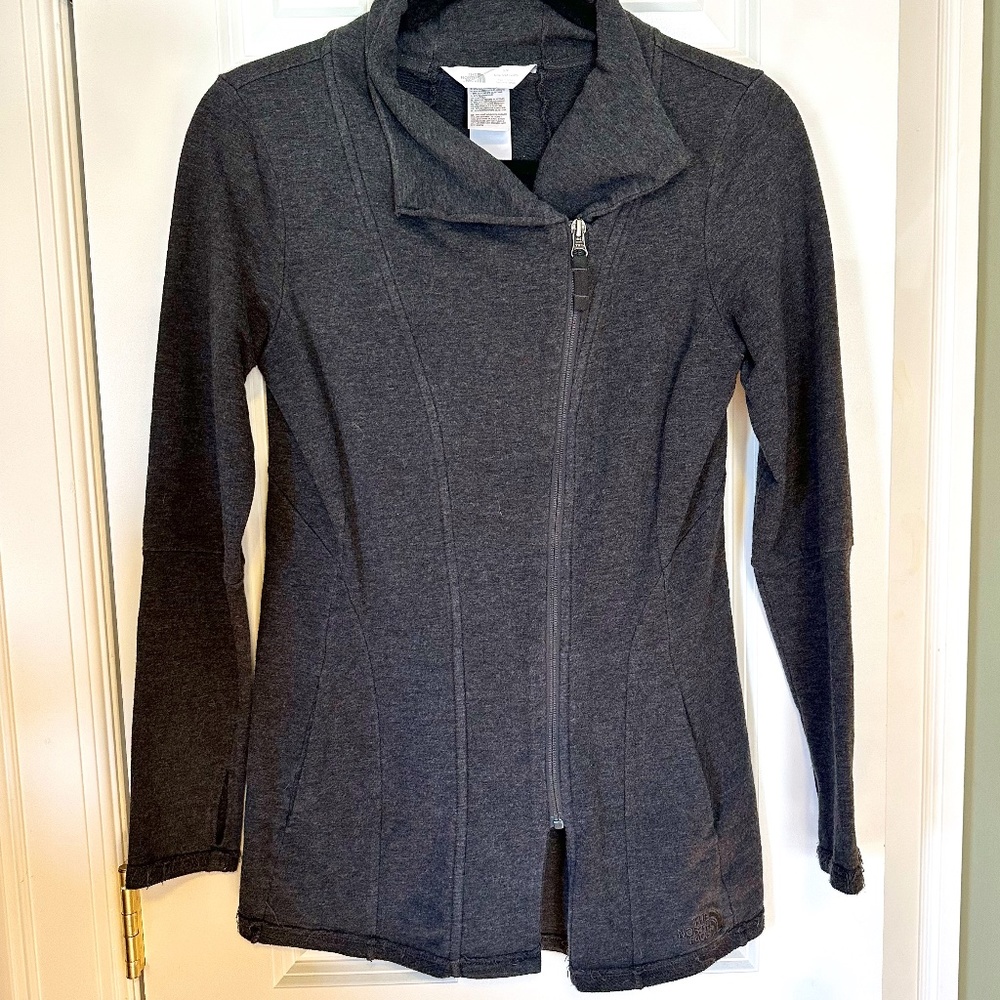 The North Face asymmetrical yoga jacket